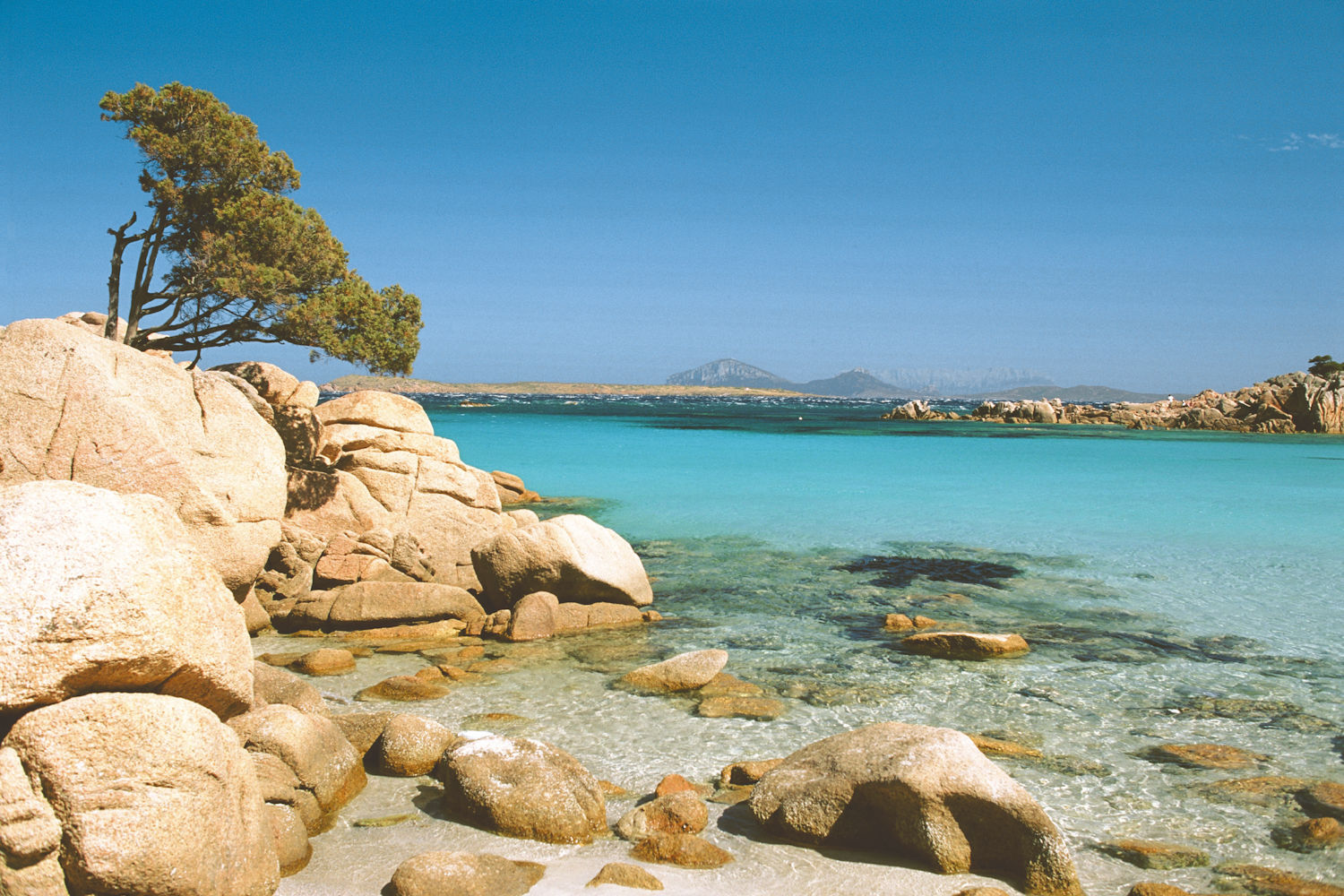 Beach at archipelago La Maddalena