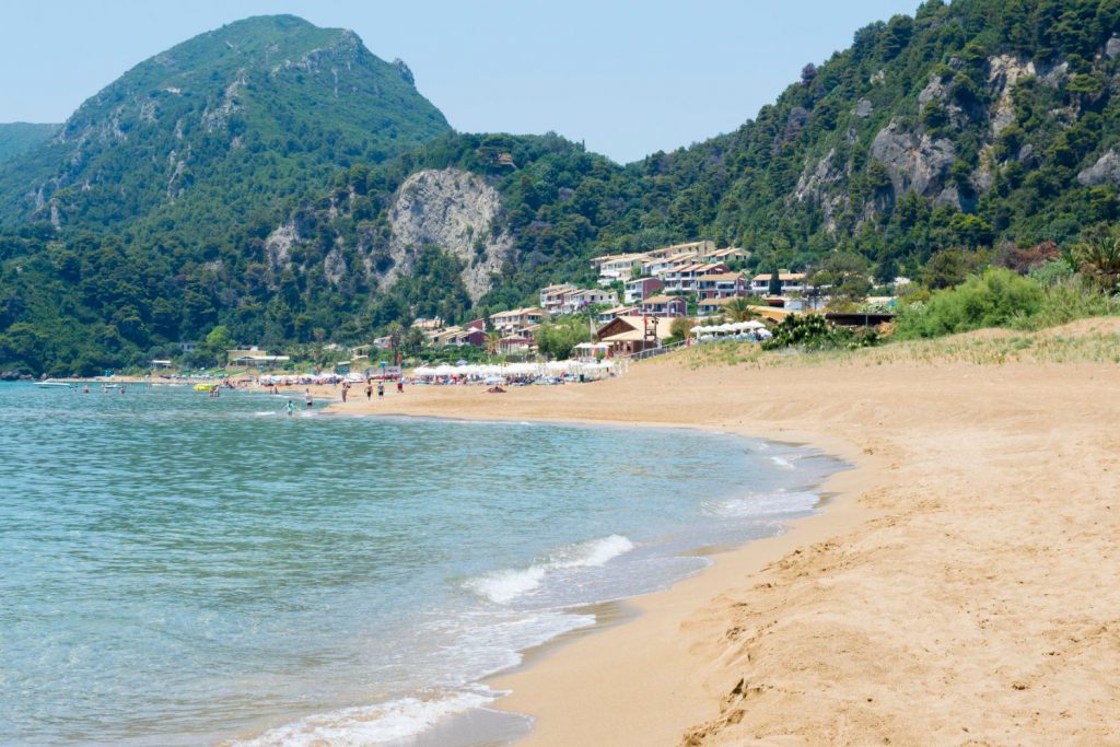 Glyfada beach, corfu